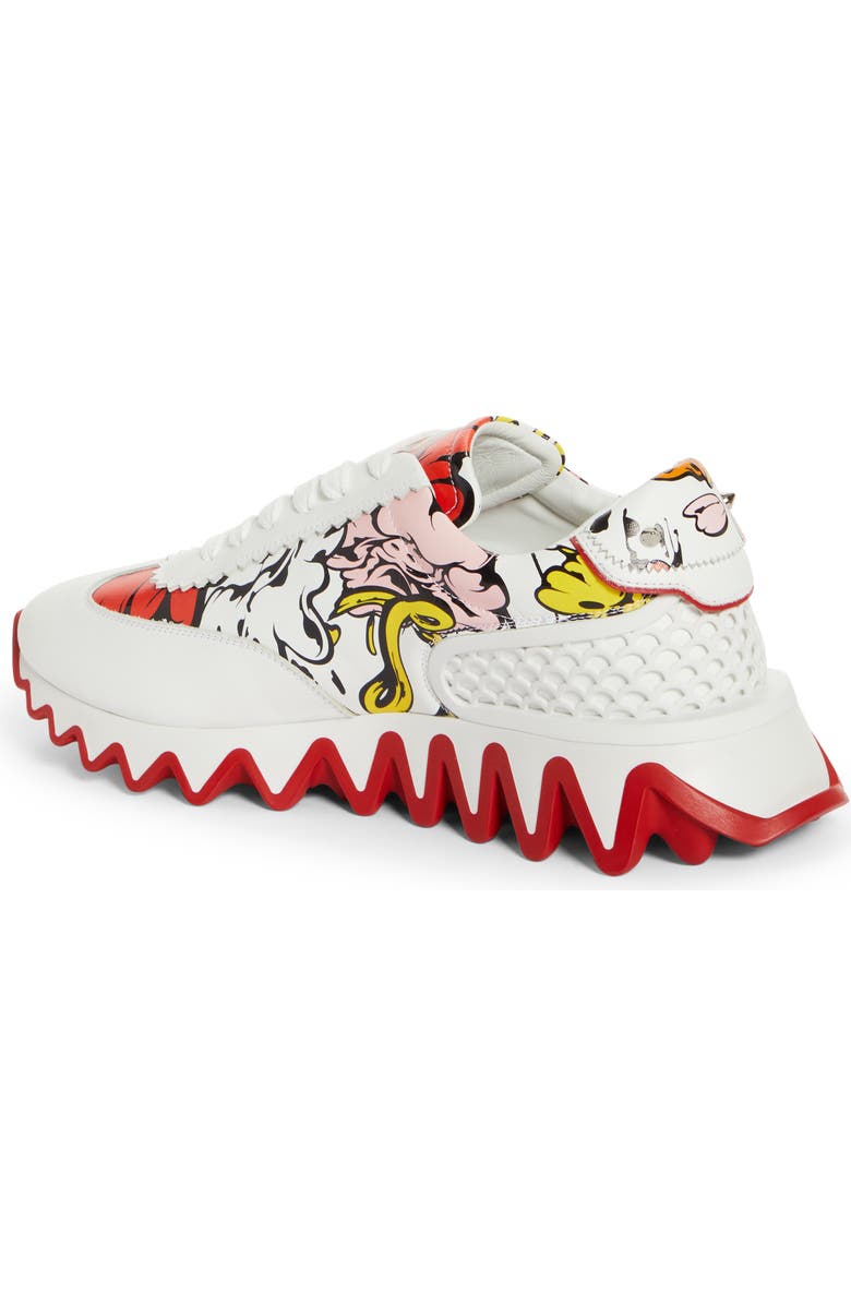 Christian Louboutin x Shun Sudo Loubishark Button Flower Sneaker, Alternate, color,