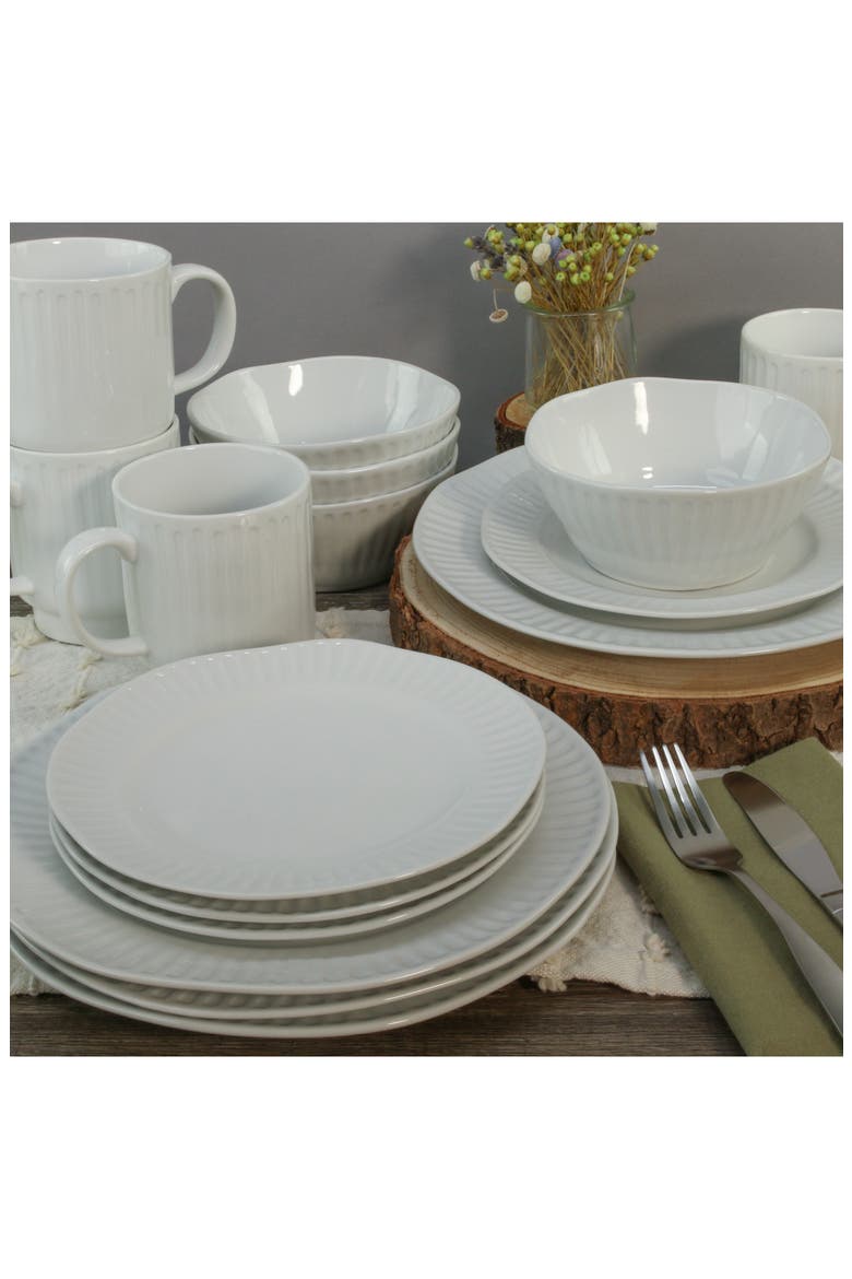 16-Piece White Clonnade Dining Set, Alternate, color, WHITE