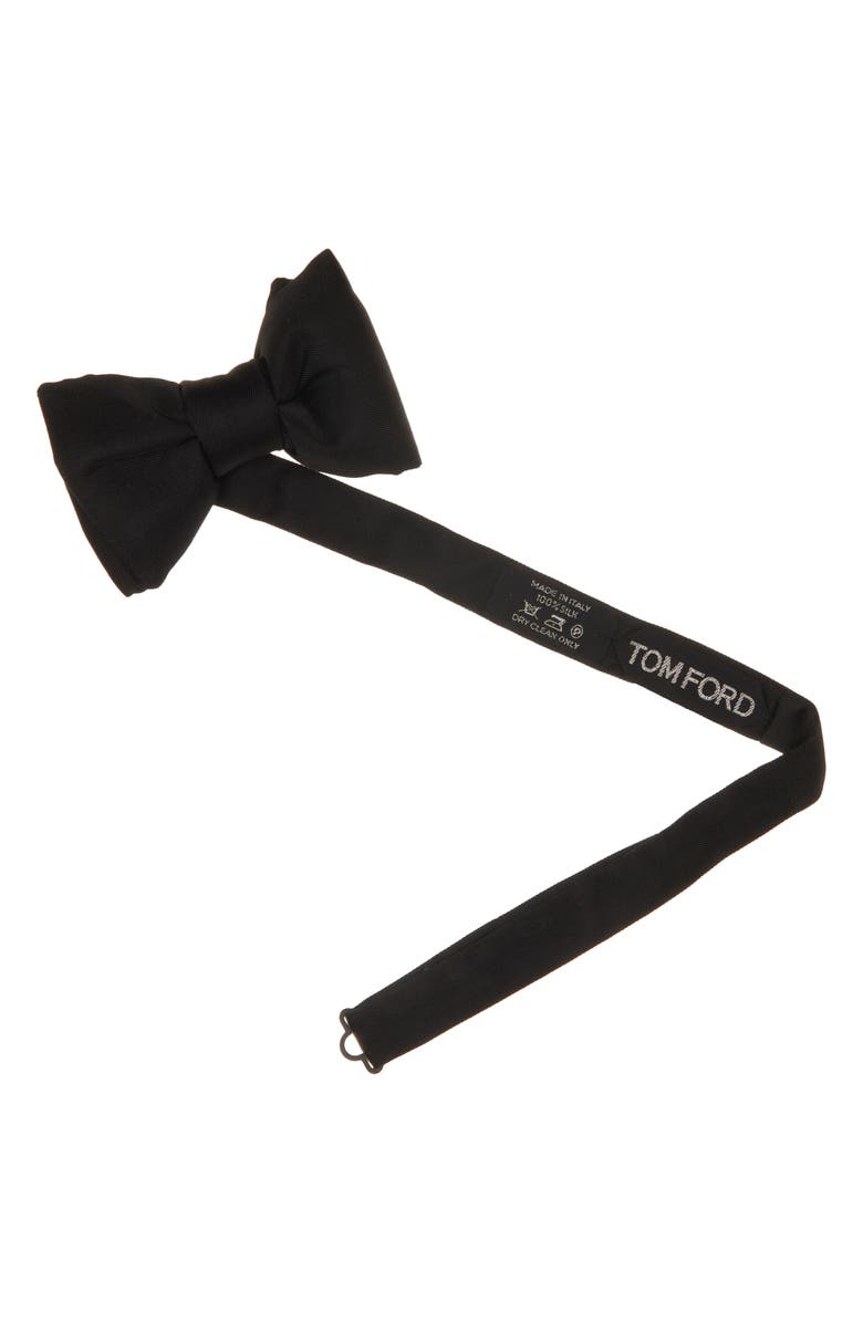 TOM FORD Pre-Tied Silk Twill Bow Tie, Alternate, color, Lb999 Black