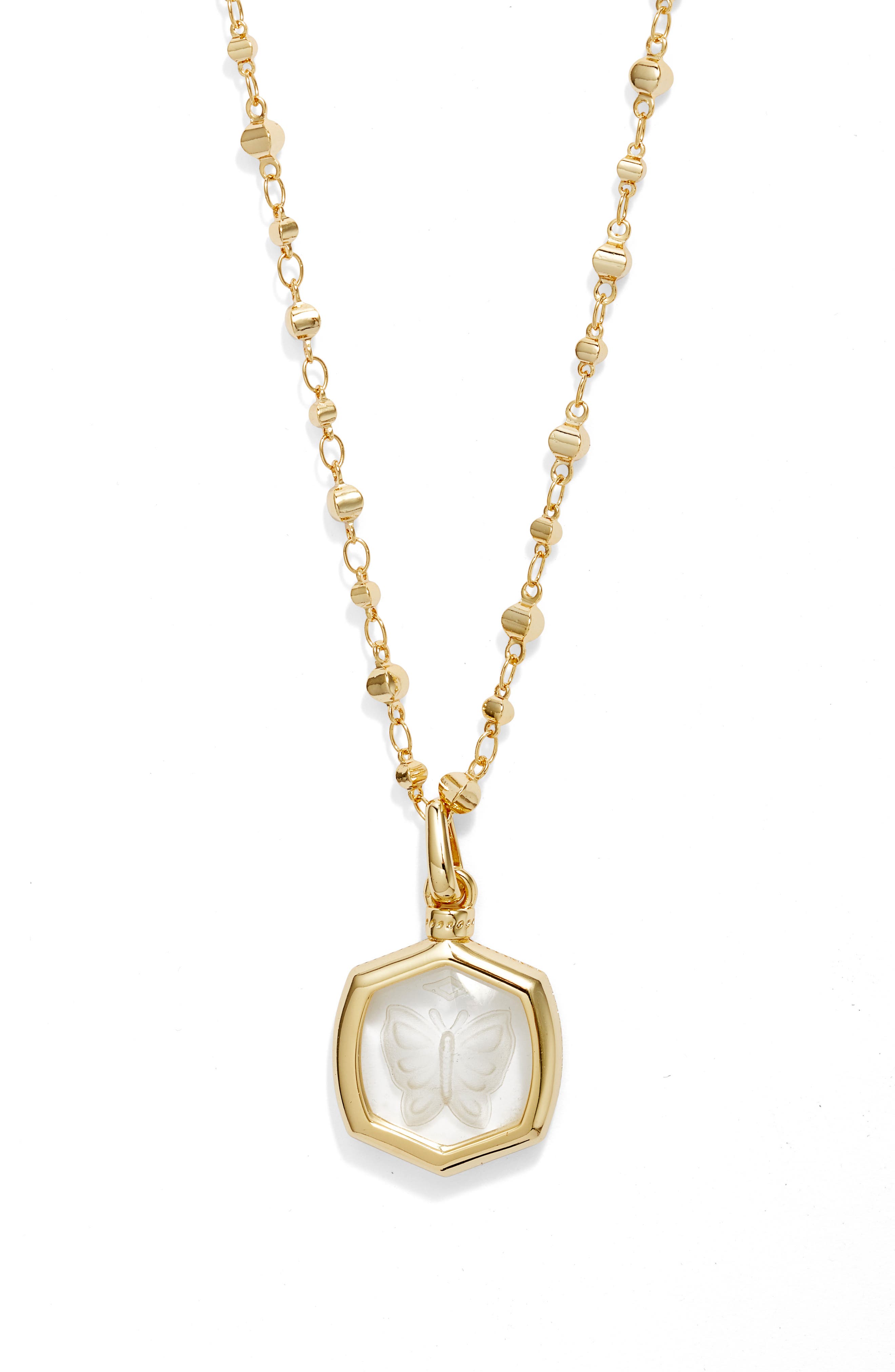 Kendra Scott Davie Intaglio Pendant Necklace