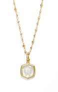 Kendra Scott Davie Intaglio Pendant Necklace
