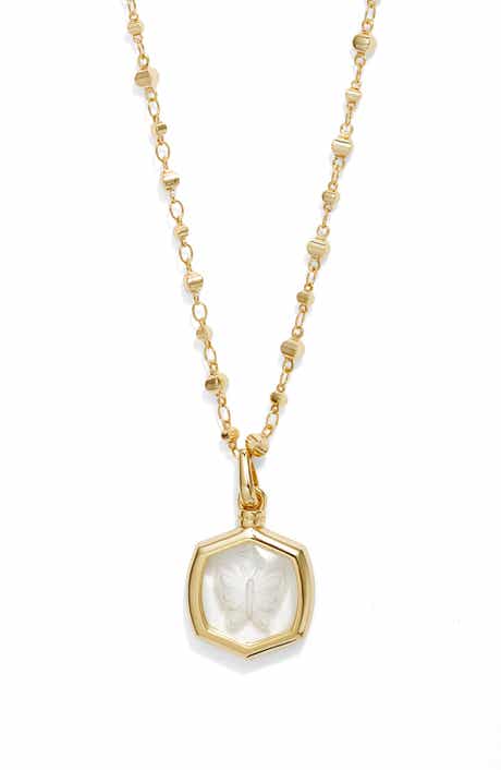 Kendra Scott Davie Intaglio Pendant Necklace