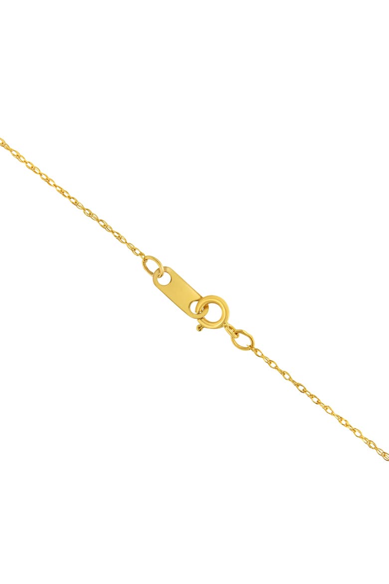 10K Gold 1/2 mm Slender & Dainty Fine Rope Chain Necklace, Alternate, color, Yellow