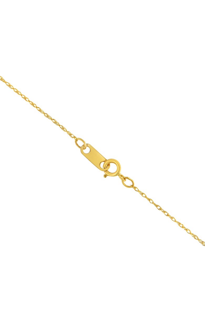 Haus of Brilliance 10K Gold 1/2 mm Slender & Dainty Fine Rope Chain Necklace, Alternate, color, Yellow