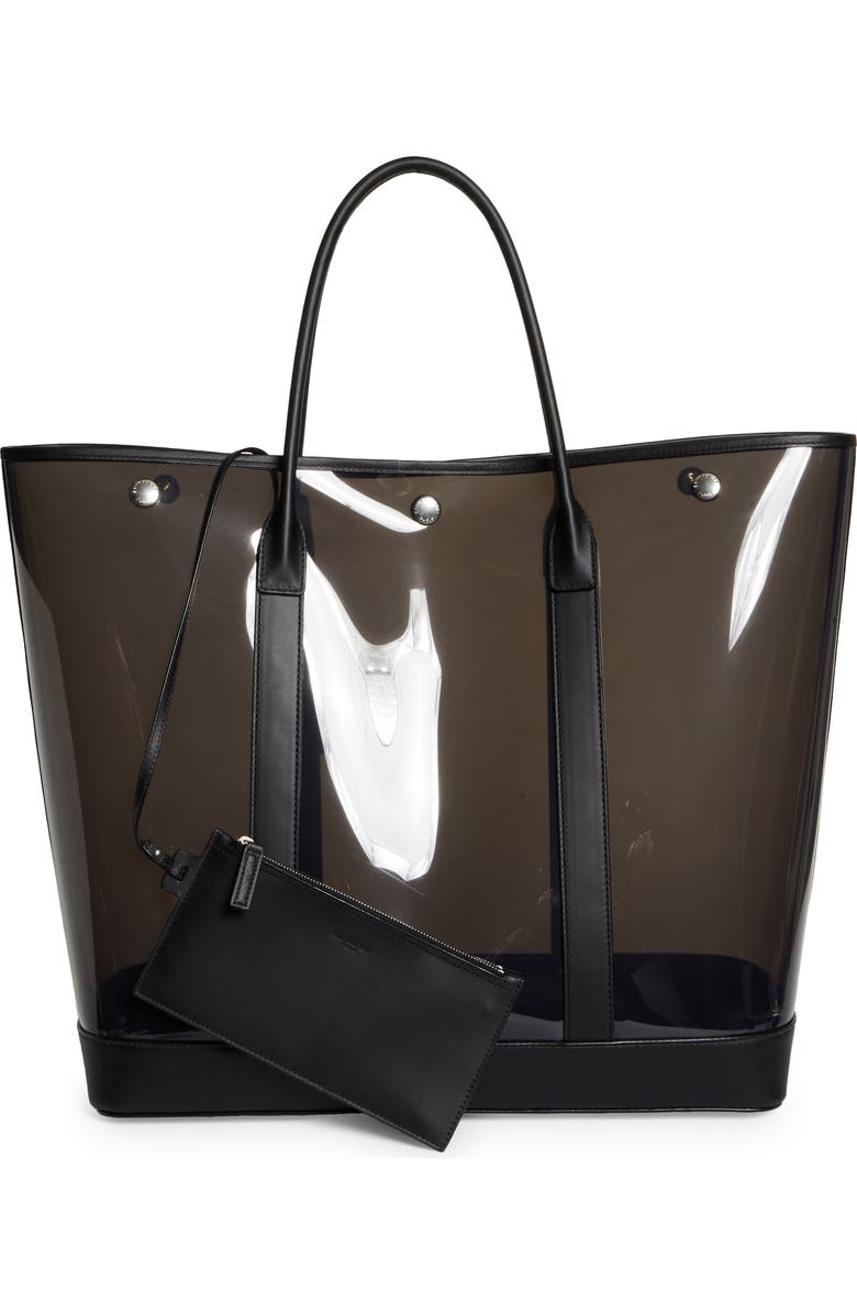 Saint Laurent Cabas Clear Vinyl Tote, Alternate, color,