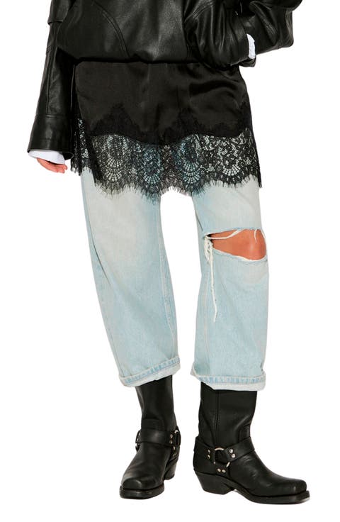 Meet in the Middle Half Slip Miniskirt