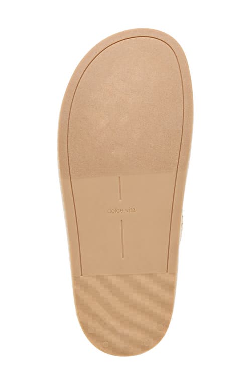 Dolce Vita Shauny Crystal Wedge Sandal In Oatmeal Knit
