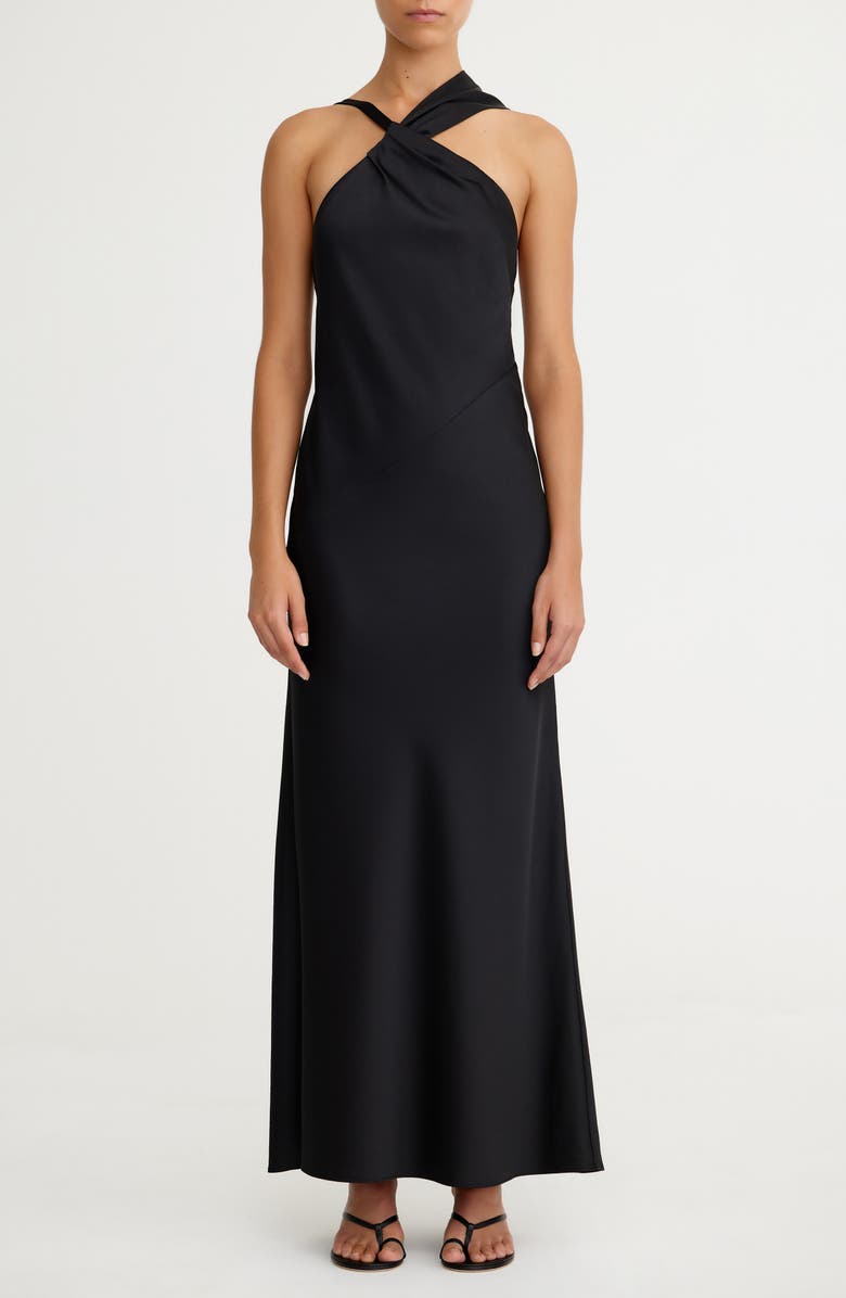 Significant Other Lucile Draped Sleeveless Gown, Main, color, 