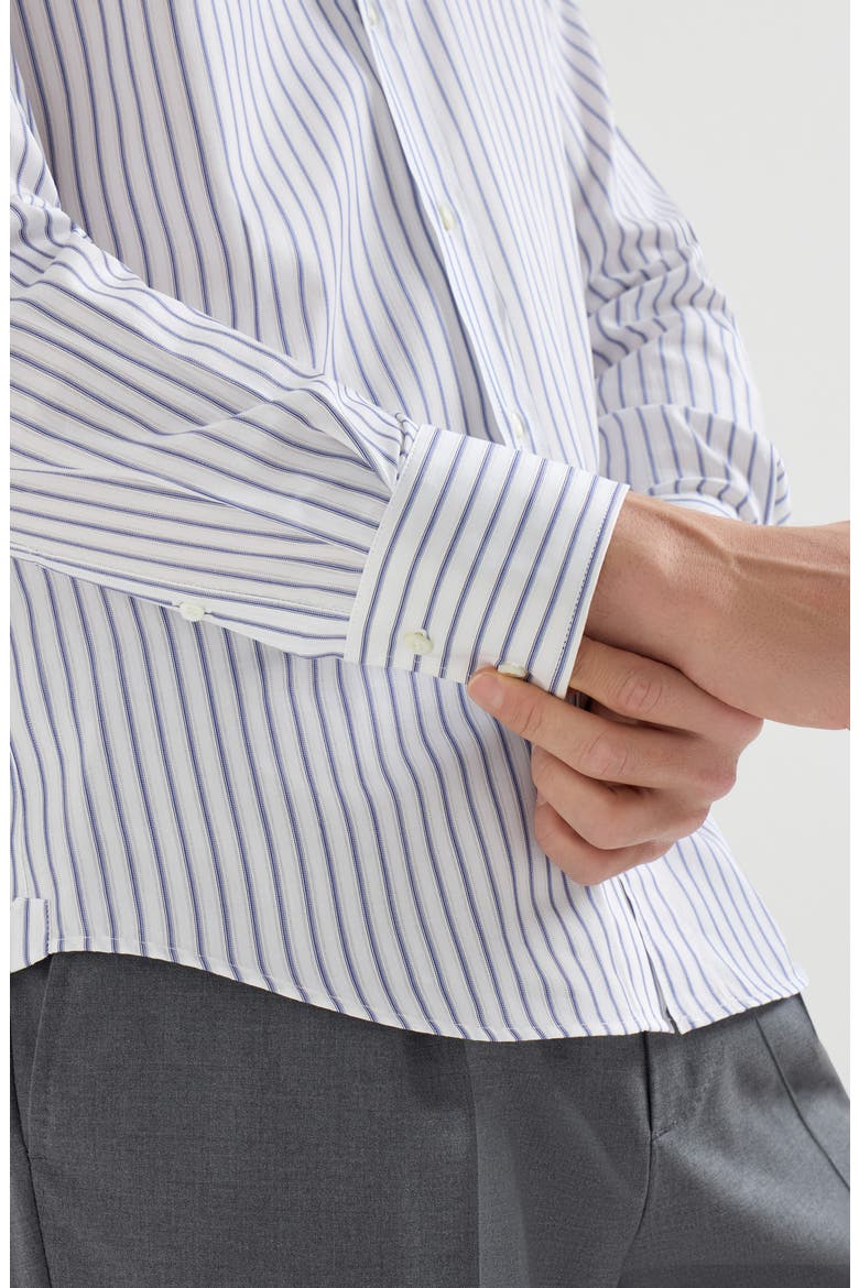 Button-down collar shirt, Alternate, color, White