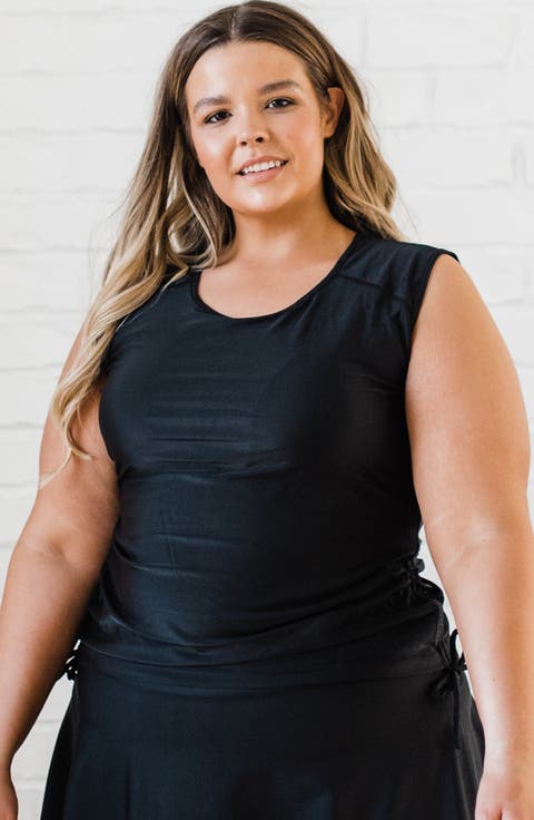 Plus Size Long Bike Swim Shorts