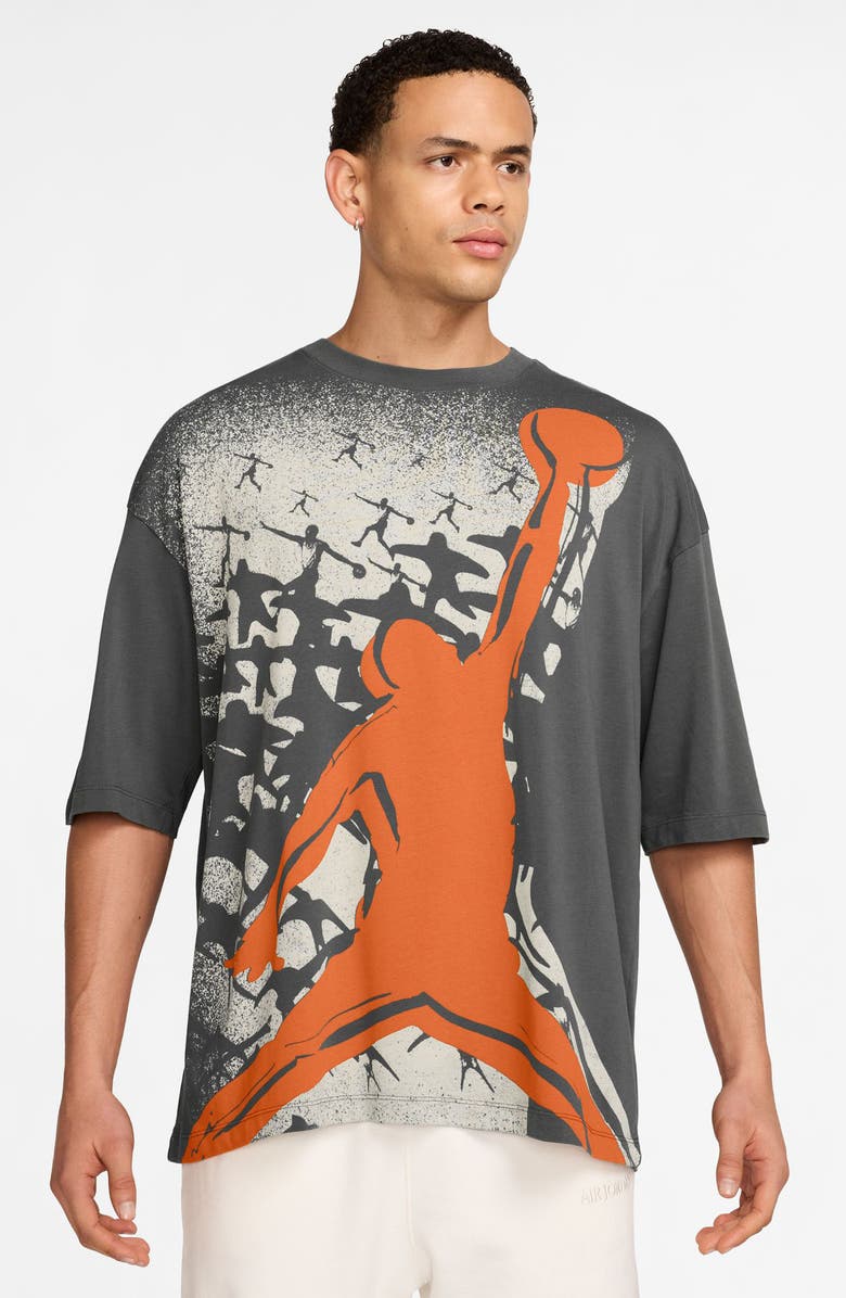 Jordan Reissue Oversize Graphic T-Shirt, Alternate, color, Iron Grey/ Starfish