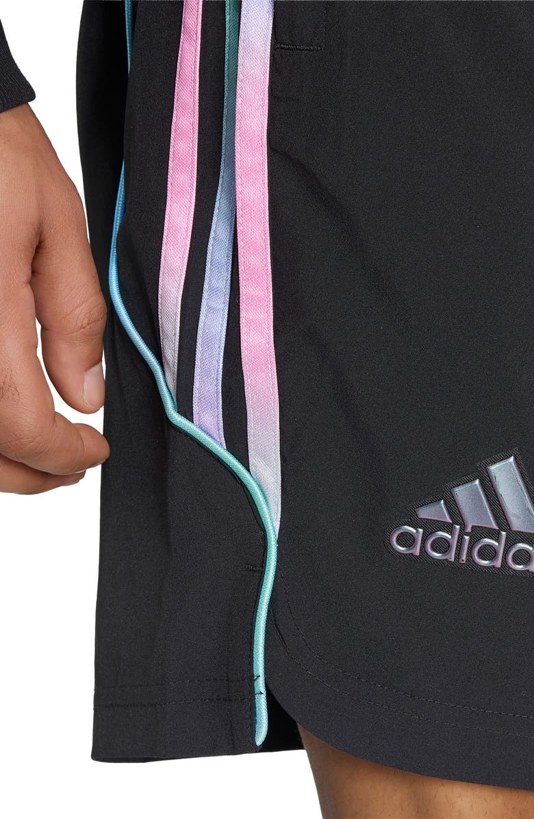 adidas Audi Revolut F1<sup>®</sup> Team Teamgeist Drawstring Shorts, Alternate, color, Black/ Multicolor