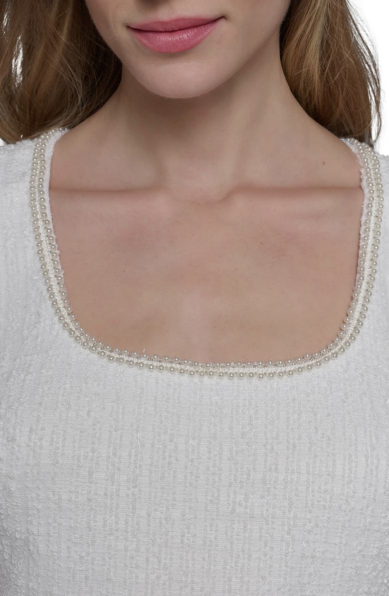 KARL LAGERFELD PARIS Sleeveless Belted A-Line Dress, Alternate, color, 