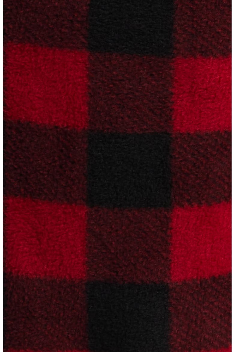 Buffalo Check Fleece Pajamas, Alternate, color, RED BUFFALO CHECK