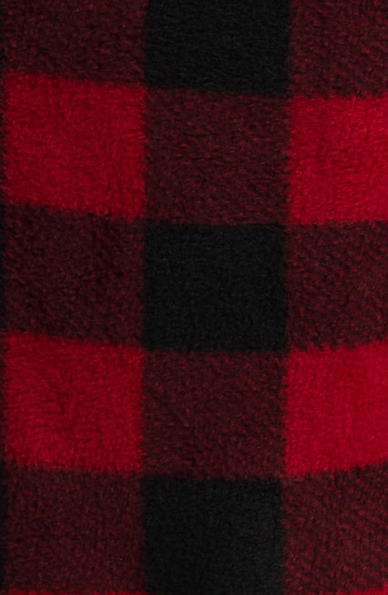 SLEEPHERO Buffalo Check Fleece Pajamas, Alternate, color, Red Buffalo Check