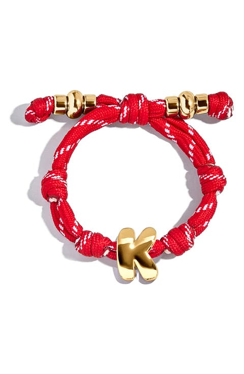 Knotty Initial Bracelet