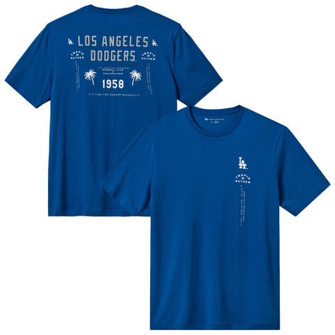 Men's TravisMathew  Royal Los Angeles Dodgers Base Hit Bliss T-Shirt