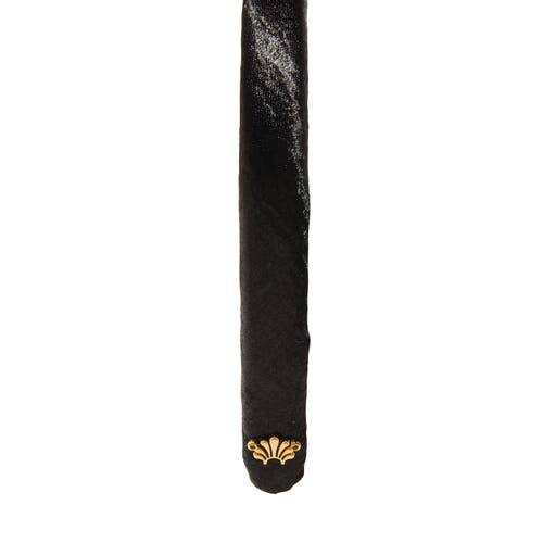 Lele Sadoughi Jet Silk Gigi Headband In Black