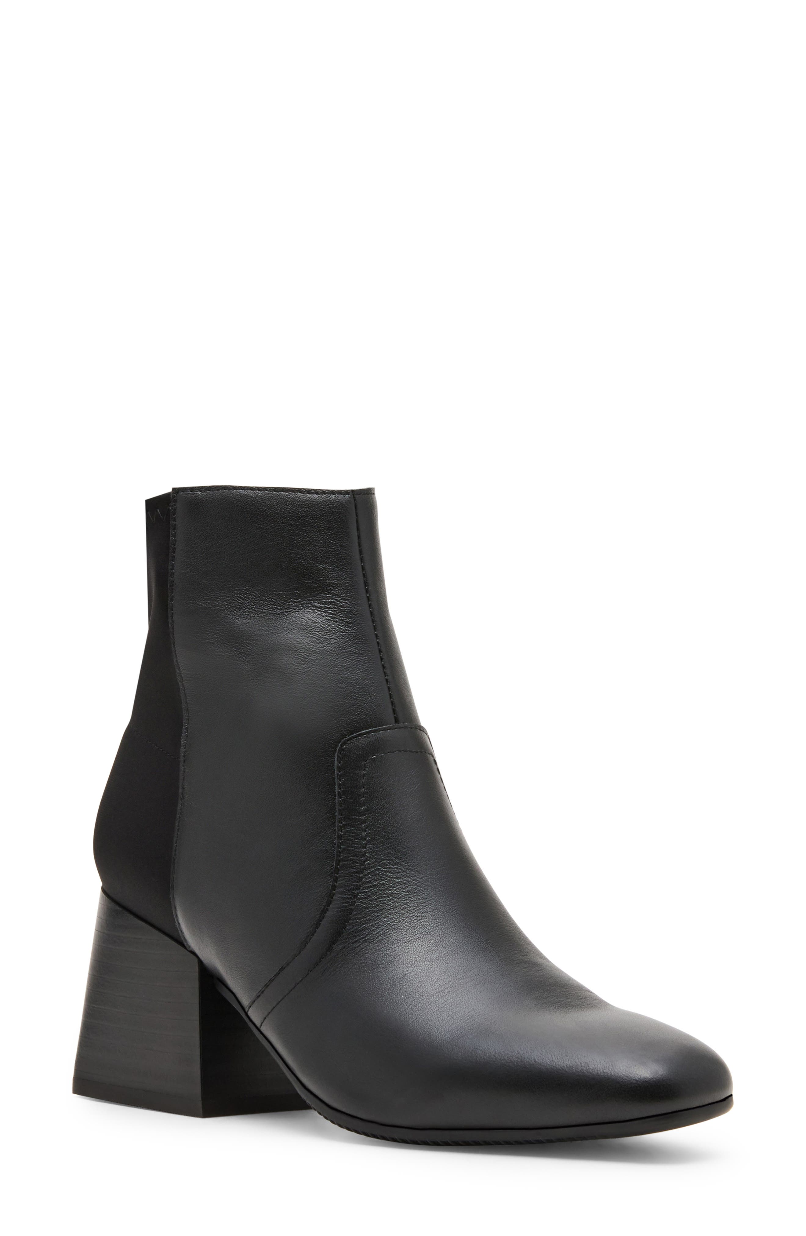 Blondo Tamira Waterproof Bootie, Main, color, Black Leather