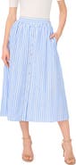 Vince Camuto Stripe Midi Skirt