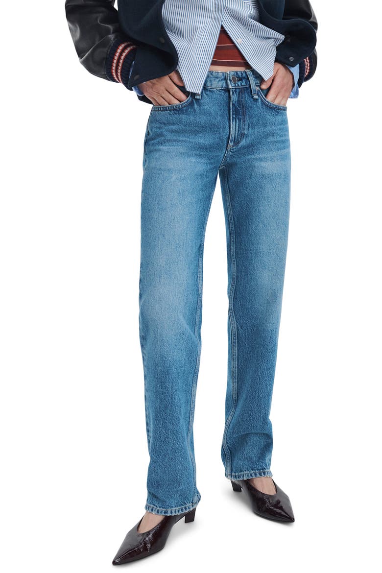 Harlow Low Rise Full Slim Straight Jeans, Main, color, CANDICE