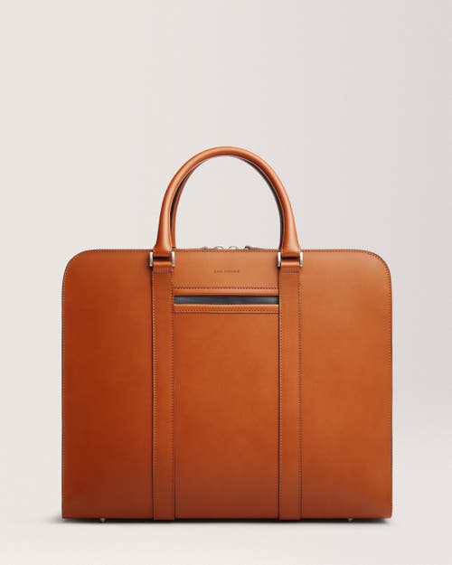 Carl Friedrik Palissy Overnight Briefcase In Cognac