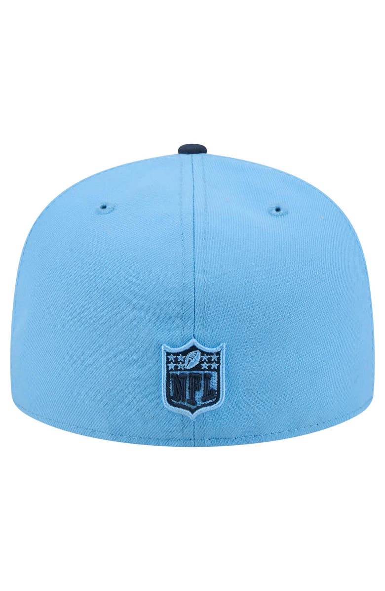 New Era Men's New Era  Light Blue/Navy Tennessee Titans Wordmark 59FIFTY Fitted Hat, Alternate, color, Light Blue