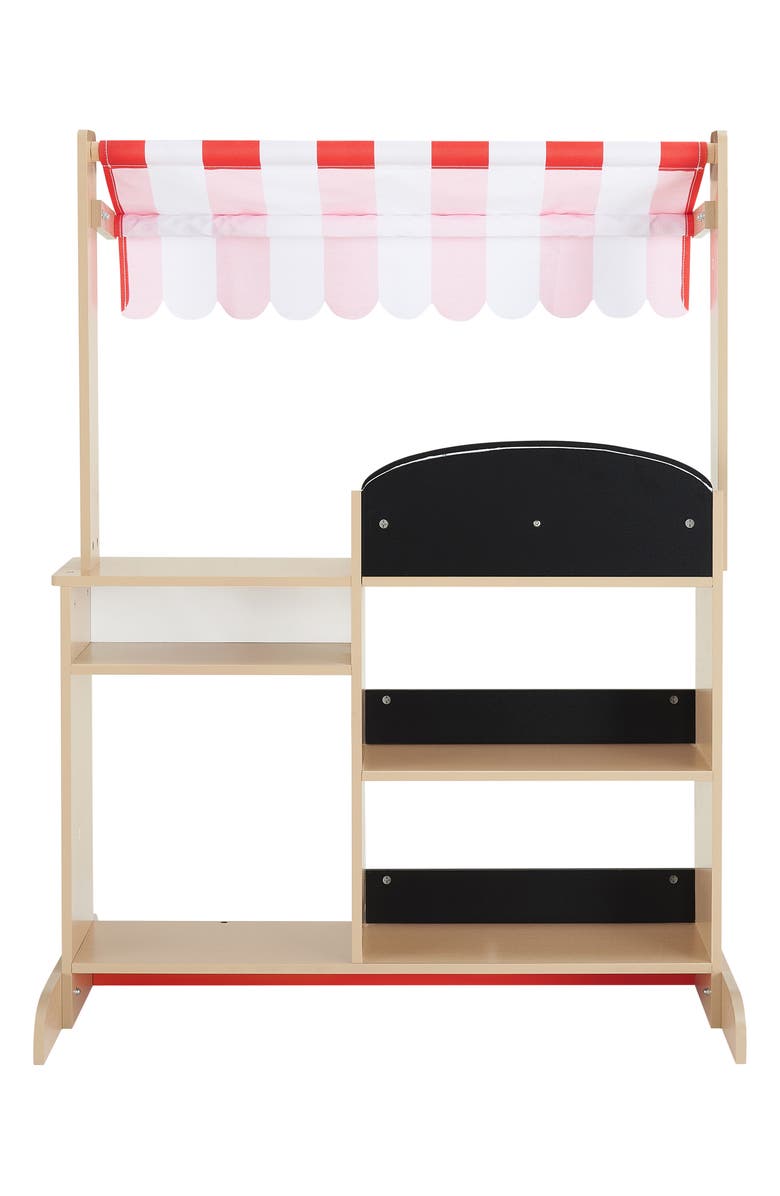 Teamson Kids My Little Helper Farmers' Market Stand, Alternate, color, Red