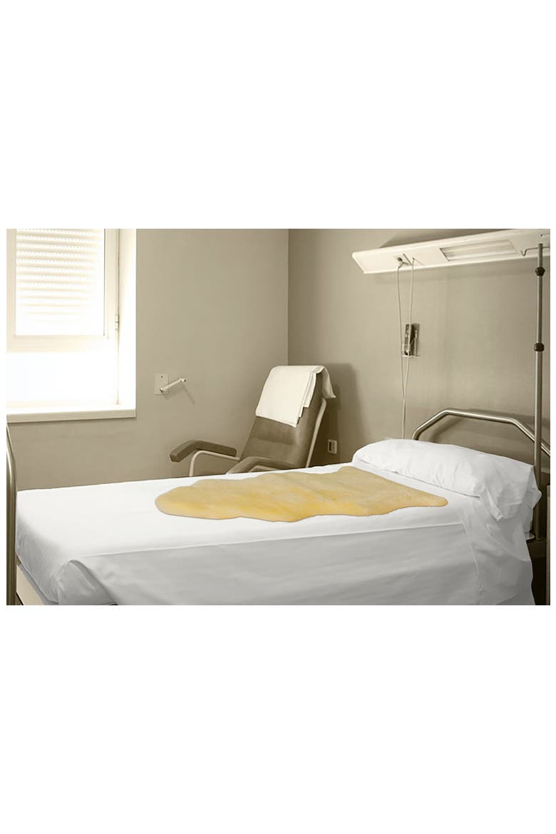 Medical Genuine Sheepskin Shearling Pelt 24" x 48" - Natural, Alternate, color, NATURAL