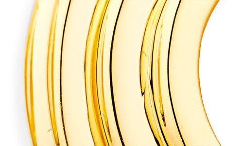 Missoma X Lucy Williams Chunky Ridge Hoop Earrings In Gold
