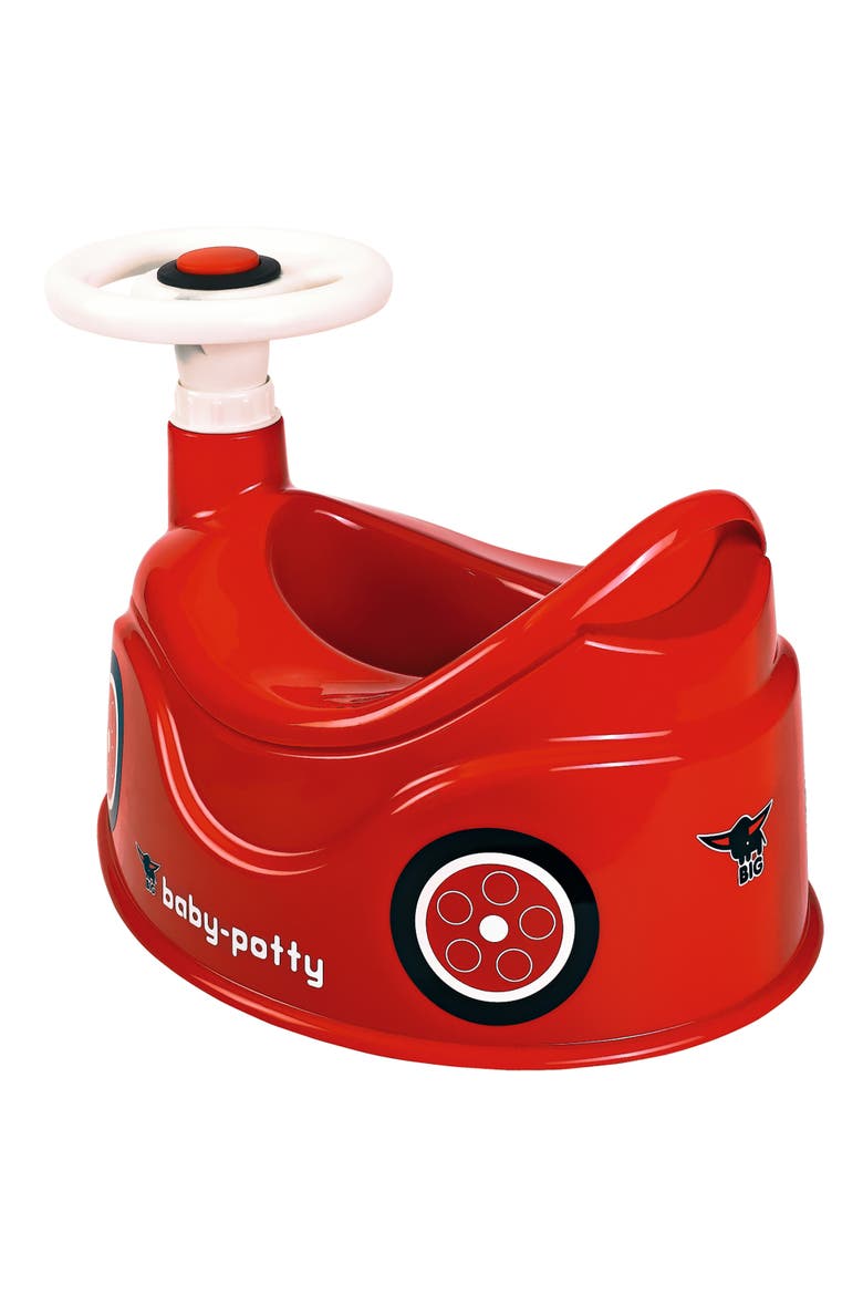 Baby Potty, Red, Training Toilet In Fun Bobby Car Design, Alternate, color, Red