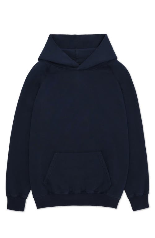 Fortela Vintagehood Fleece Jersey Hoodie In Blue