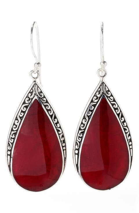 Pear Shape Drop Earrings
