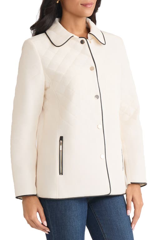 Jones New York Quilted Jacket In Neutral
