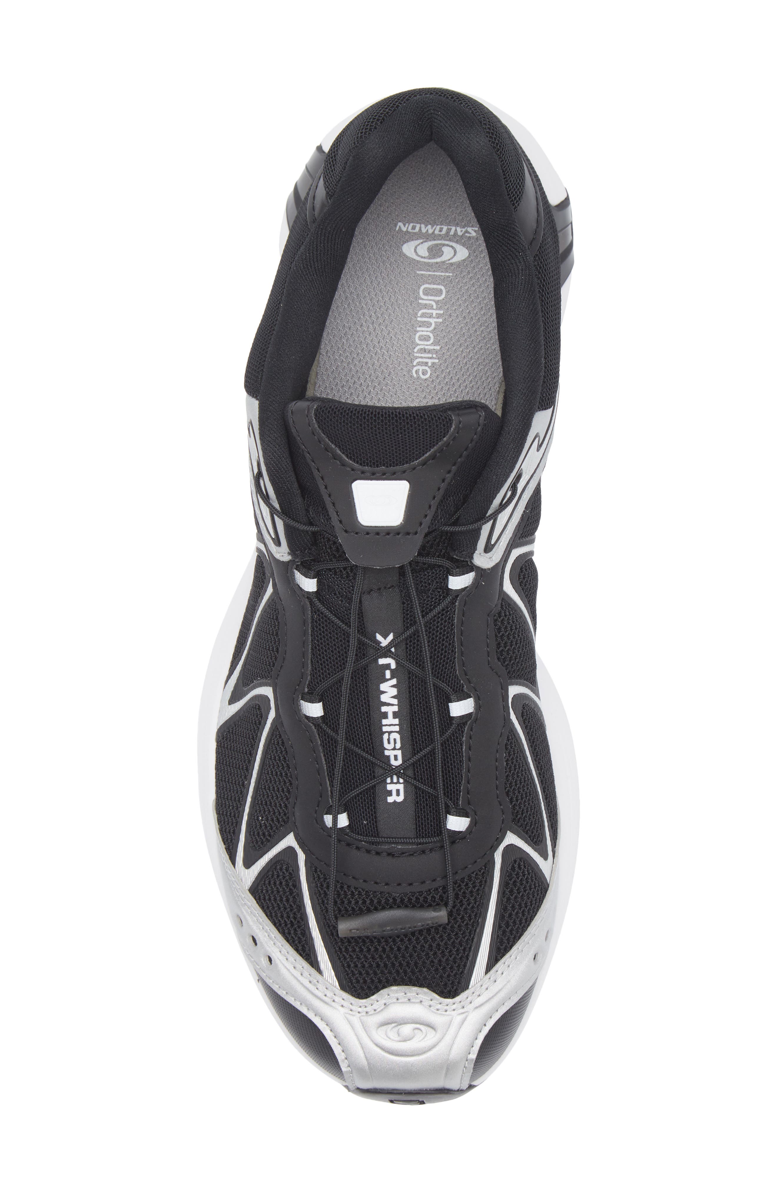 Salomon Gender Inclusive XT-Whisper Sneaker, Alternate, color, Black/ Silver/ White
