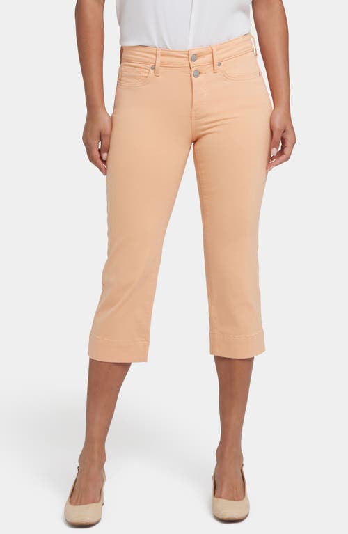 Nydj Marilyn Straight Leg Capri Jeans In Apricot Nectar