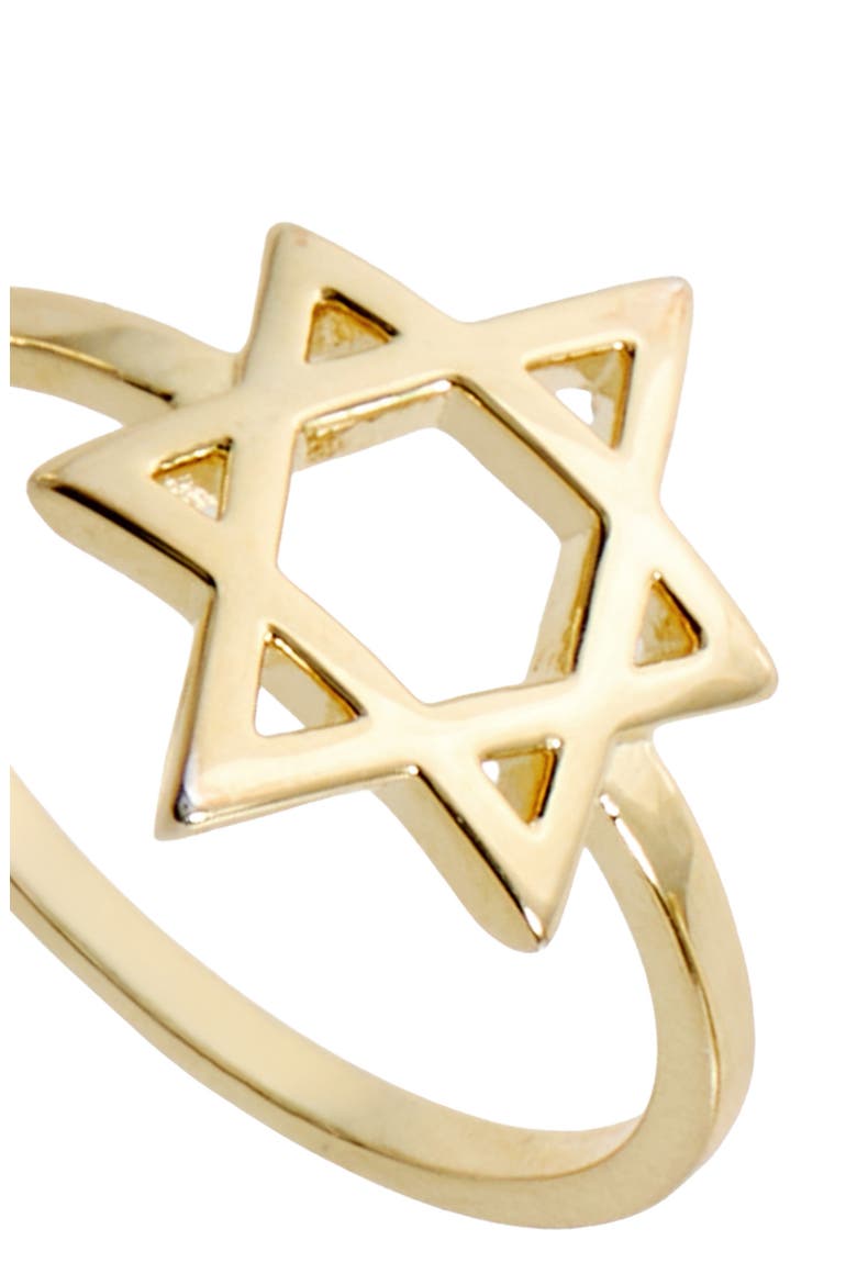 Star of David Ring, Alternate, color, GOLD