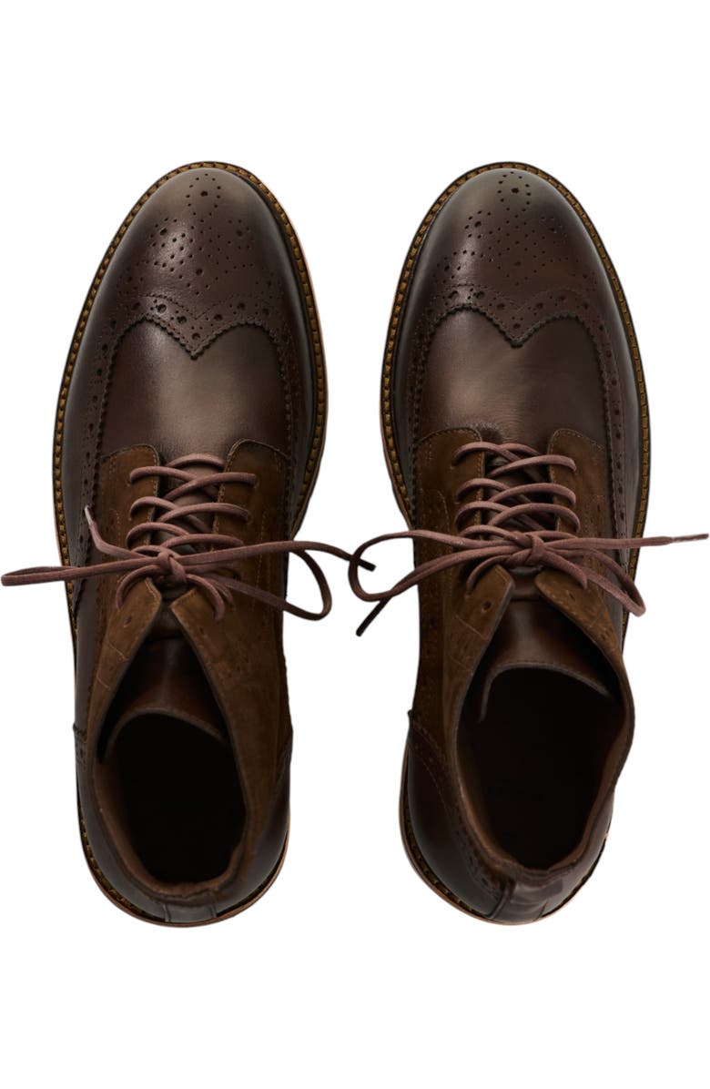 Velez Suede and Smooth Leather Boots, Alternate, color, Dark Brown