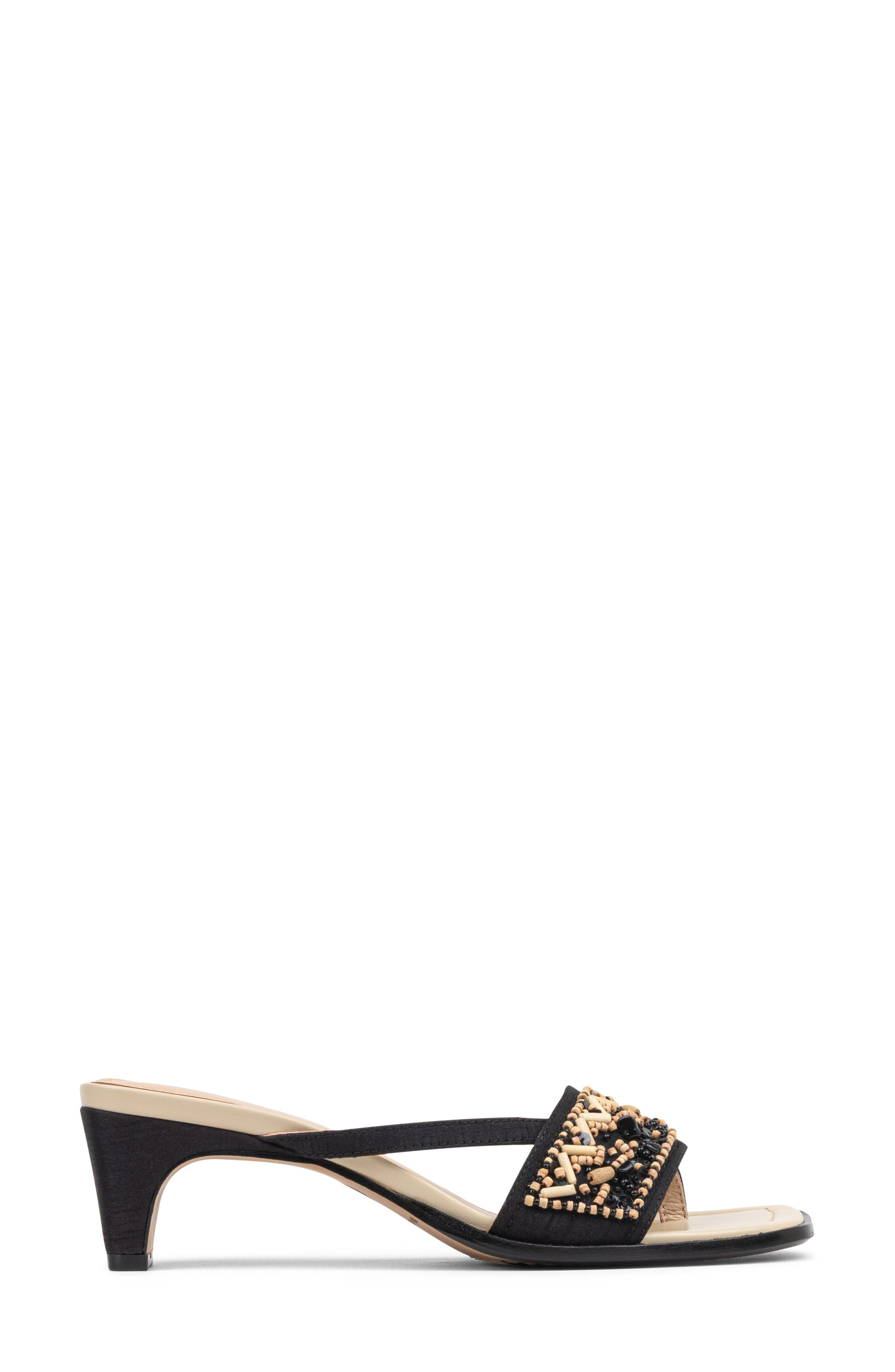 Donald Pliner Dhora Block Heel Sandal, Alternate, color, Black-Natural