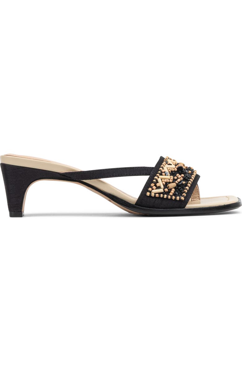 Donald Pliner Dhora Block Heel Sandal, Alternate, color, Black-Natural