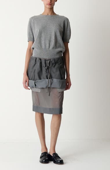 Maison Margiela Short Sleeve Wool Crewneck Sweater | Nordstrom