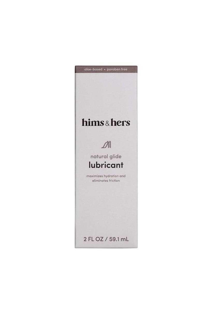HIMS & HERS Glide Premium Lubricant Water Based, Aloe & Green Tea Infused, Hydrating, pH Balanced, Non Sticky Formula, Main, color, Beige
