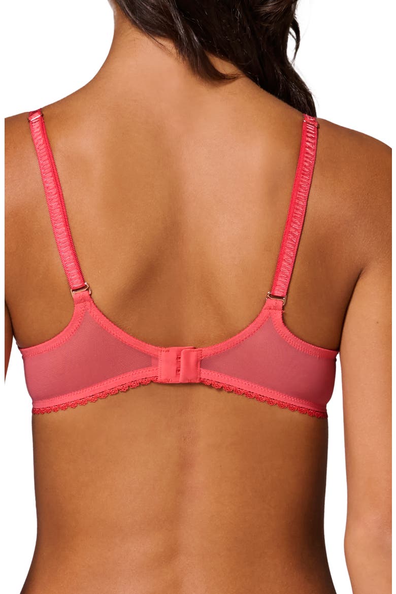 Allure Sheer Plunge Full Coverage Underwire Bra, Alternate, color, CORALIA RED