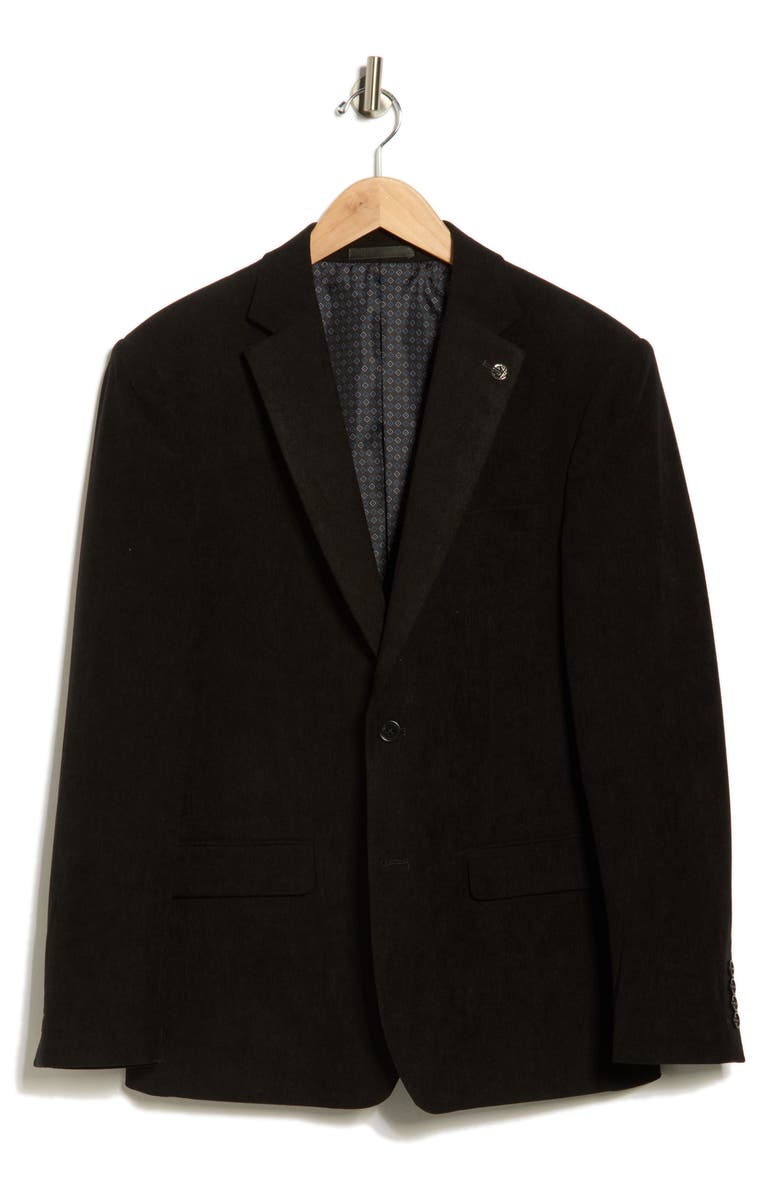 TOM BAINE Corduroy Two-Button Sport Coat, Alternate, color, Black