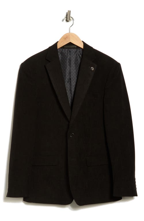 Tom Baine Corduroy Two-button Sport Coat In Black
