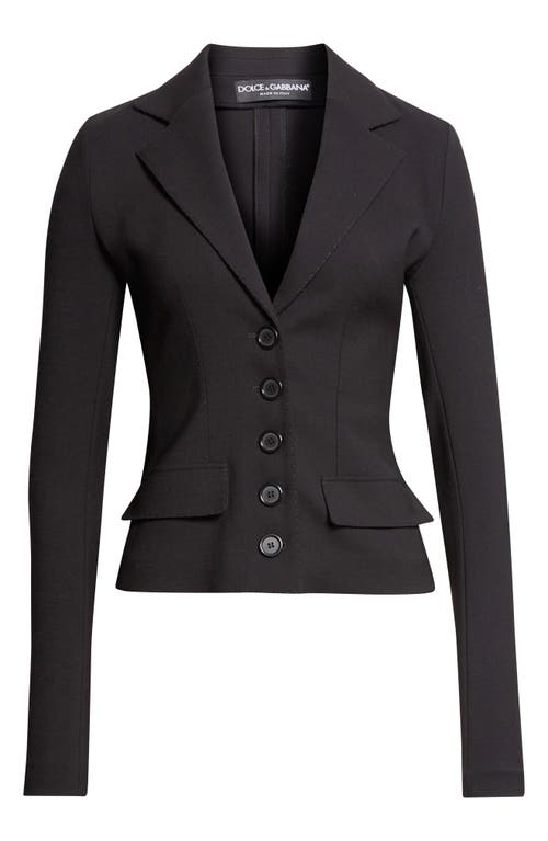 Dolce & Gabbana Dolce&gabbana Tailored Stretch Wool Jacket In Black