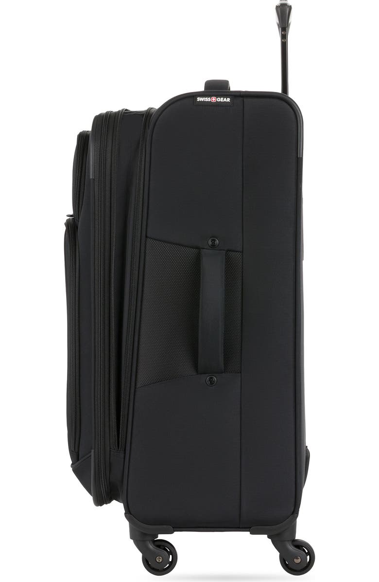 SWISSGEAR 24-Inch Softside Spinner Luggage, Alternate, color, Black
