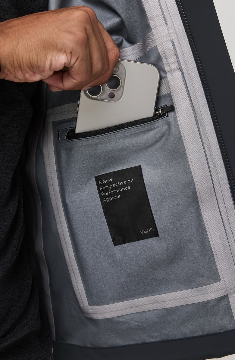 Vuori Stormbreak Waterproof Rain Jacket, Alternate, color, Black