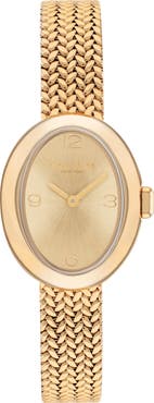 COACH Sammy Mesh Strap Watch, 22.5mm