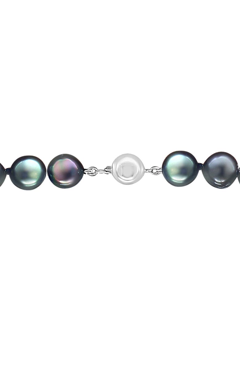 EFFY Sterling Silver Black Tahitian Pearl Necklace, Alternate, color, 